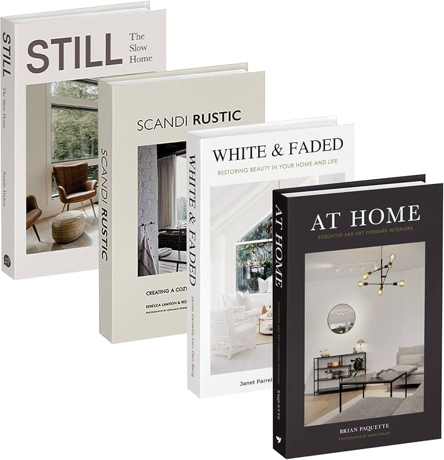 Faux Decorative Books for Home Decor - Luyseyha Fake Hollow Books Stack, Cardboard Decor for Coff... | Amazon (UK)
