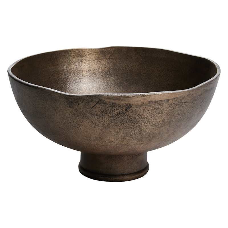 Antique Bronze Aluminum Bowl, 11.5" | At Home
