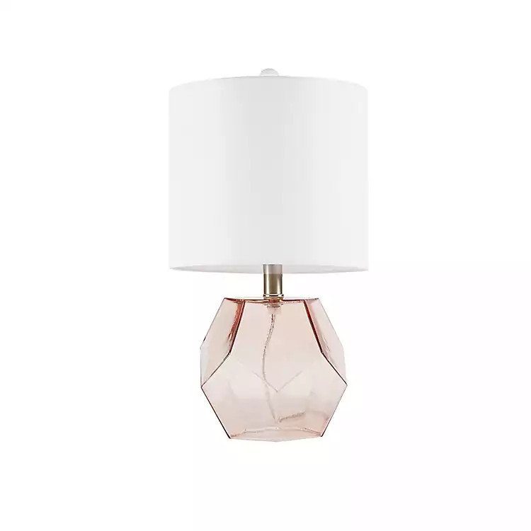 Pink Glass Stella Table Lamp | Kirkland's Home