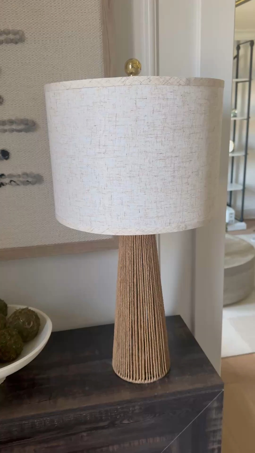 Rope detail lamp for nightstand

#LTKSaleAlert #LTKHome