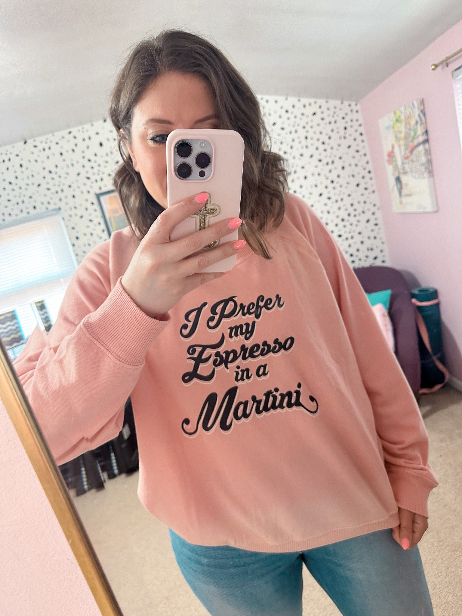 Expresso Martini sweatshirt 
Wildfox
Graphic sweatshirt 
