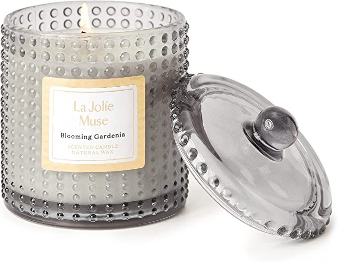 La Jolíe Muse Blooming Gardenia Scented Candle, Natural Wax Candle with Floral Aroma, 75 Hours L... | Amazon (UK)