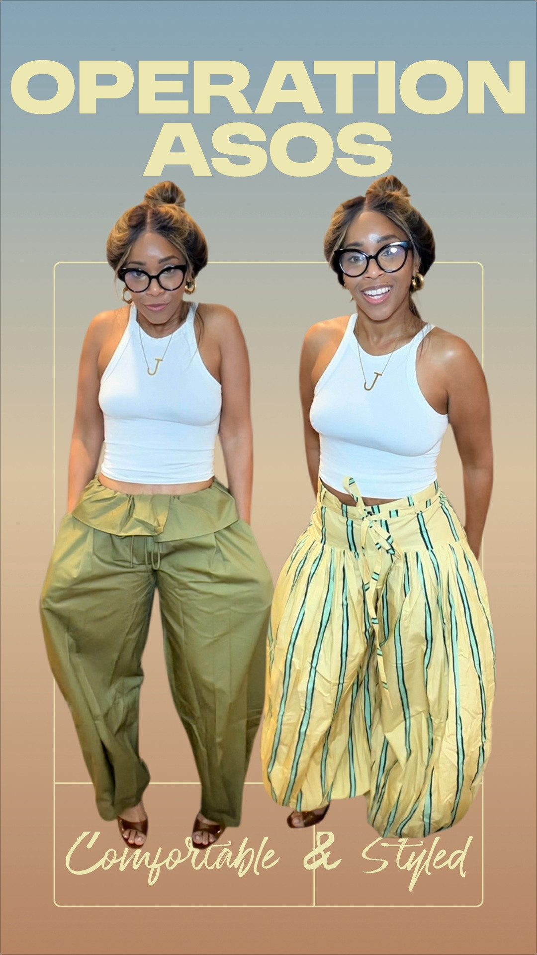 The way I warned y’all these pants would sell out... 👀 Comment “pants” for links so y’all can set notifications for restock. Also will link alternative colors and options 💁🏽‍♀️ @ASOS

#LTKootd #LTKgrwm #LTKOver40