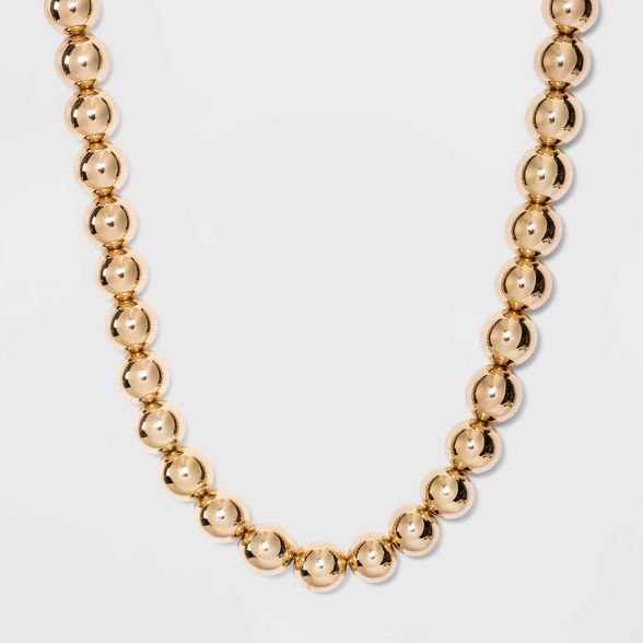 SUGARFIX by BaubleBar Gold Bead Statement Necklace - Gold | Target