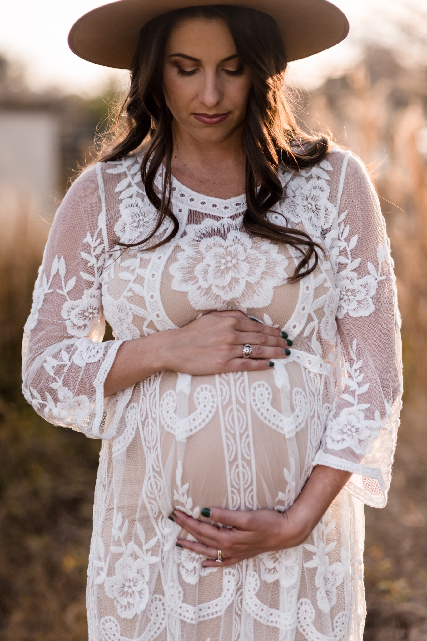 My BOHO dreamy maternity shoot. ✨ obsessed with my flowly white lacy dress that is under $30 on Amazon! 

#LTKbump #LTKbaby #LTKfamily