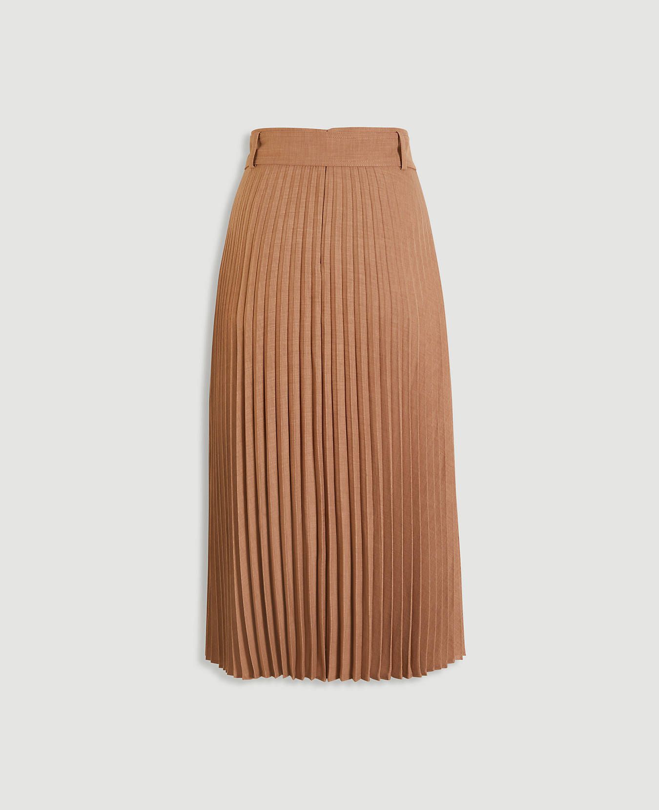 Belted Pleated Full Skirt | Ann Taylor | Ann Taylor (US)