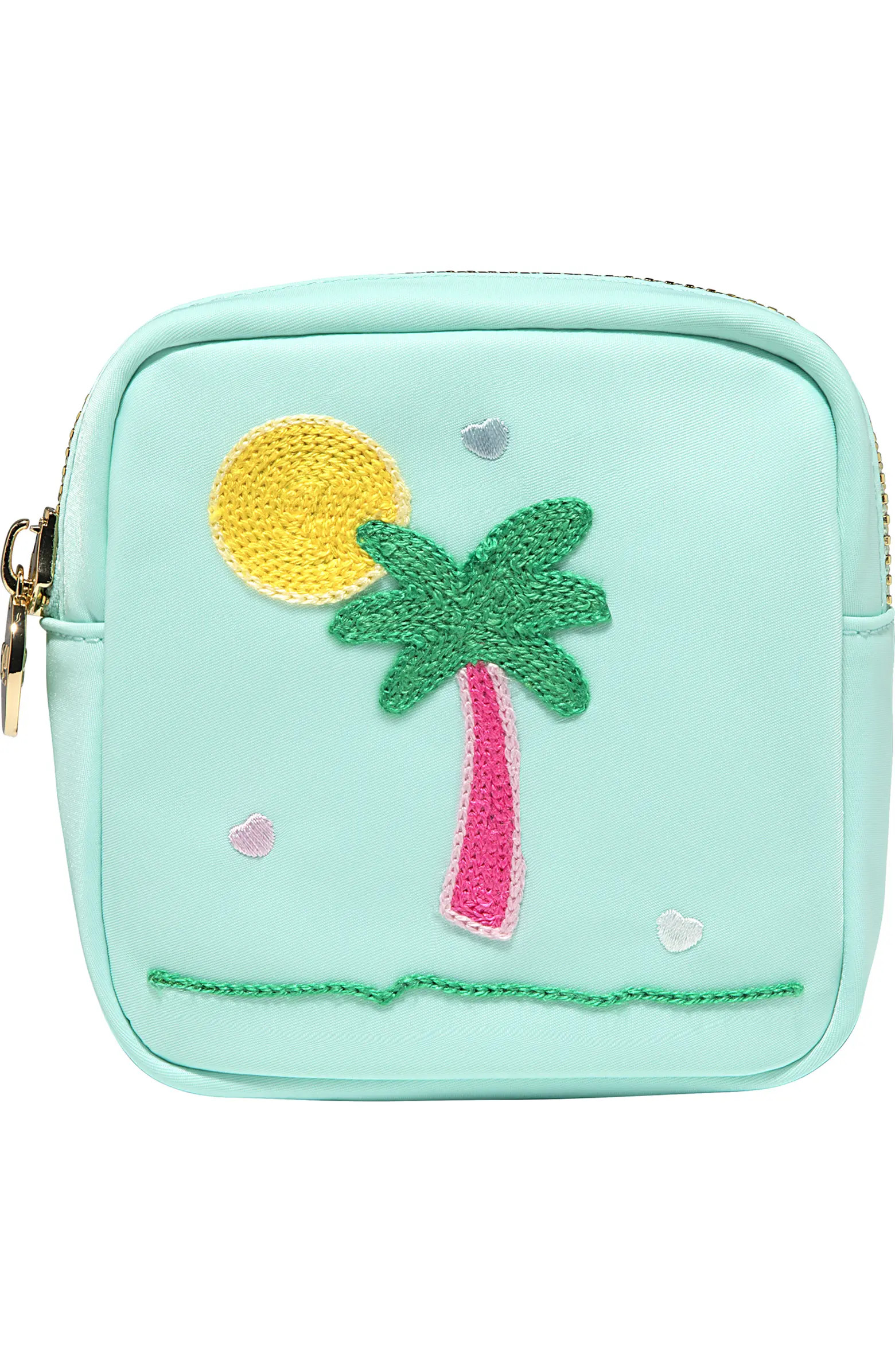 Mini Palm Tree Nylon Pouch | Nordstrom