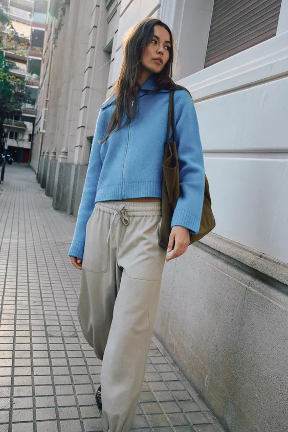 ZIP-UP KNIT CARDIGAN | Zara UK