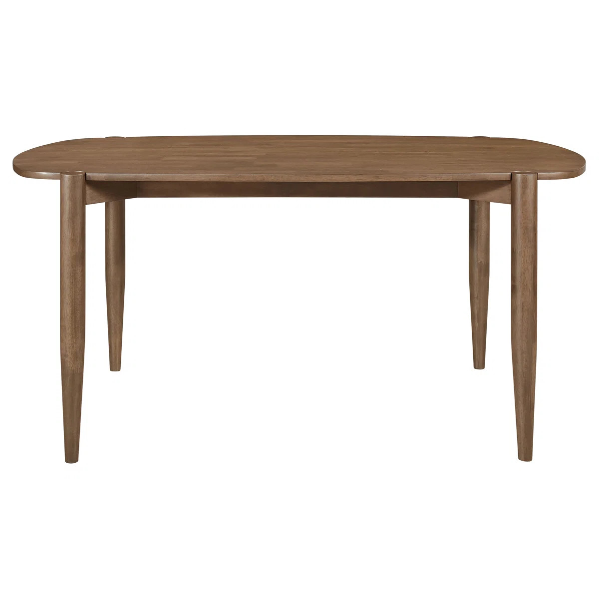 Ashantae Oval 63-inch Solid Wood Dining Table Walnut | Wayfair North America