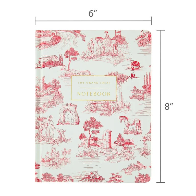 Pen+Gear 6x8 Toile Journal,240 Perforated Pages,Ribbon Bookmark | Walmart (US)