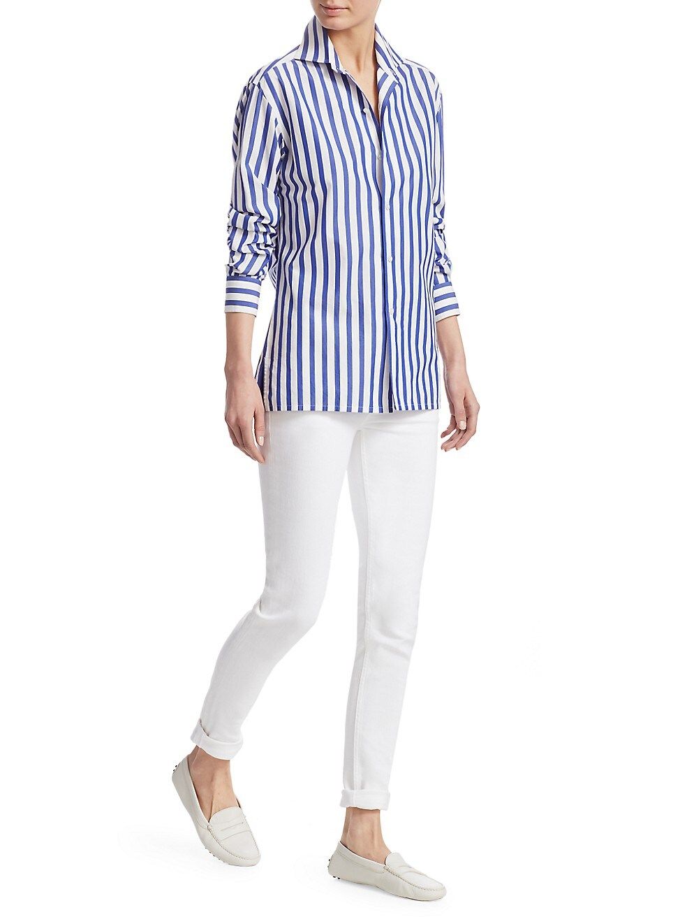 Ralph Lauren Collection Capri Candy Stripe Shirt | Saks Fifth Avenue