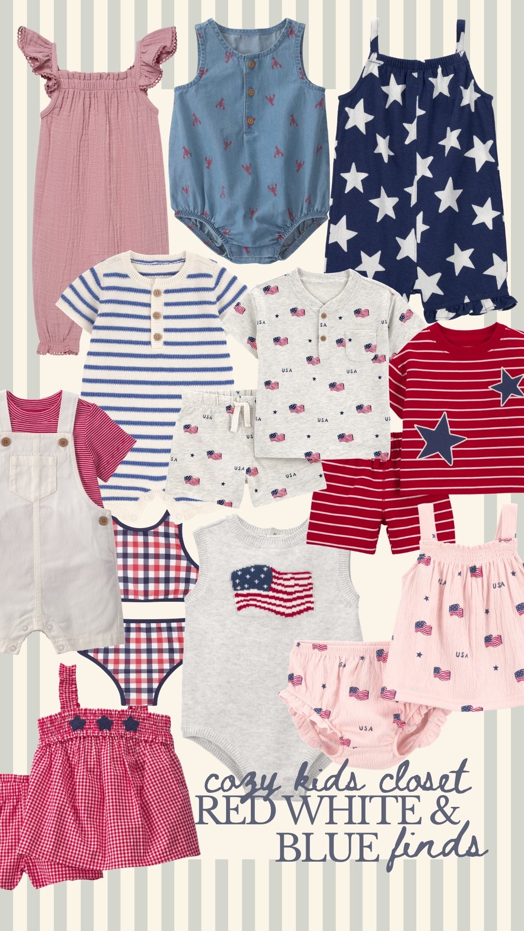 Cozy kids closet - red white and blue for their spring and summer wardrobe!!! 🇺🇸

#LTKKids #LTKBump #LTKBaby