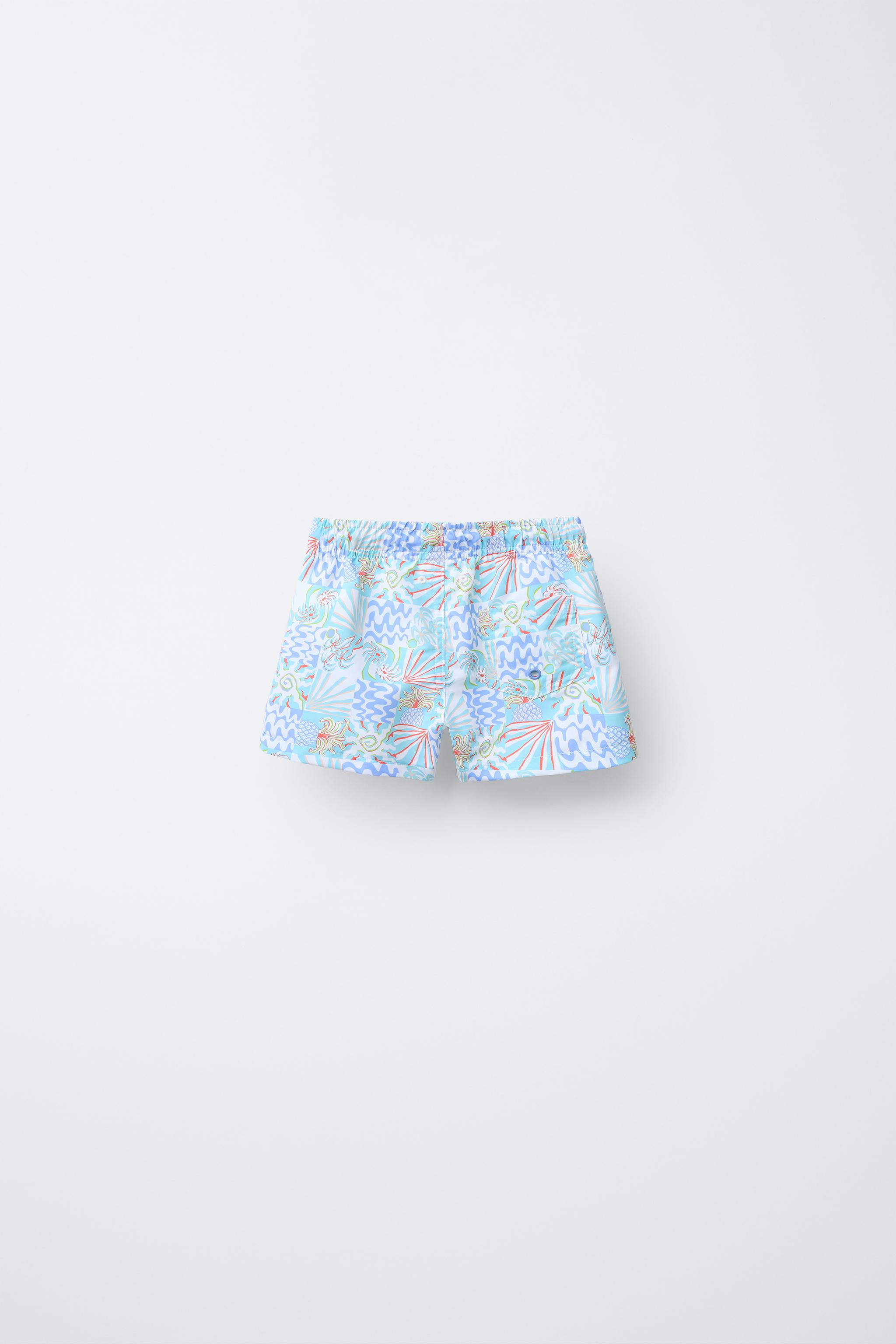 2-6 YEARS/ PALM TREE SWIM SHORTS | Zara US