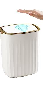 MOPUP Touchless Trash Can for Bathroom | Bedroom Automatic Garbage Cans with Lid | Small Smart Garba | Amazon (US)