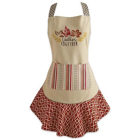 Design Imports Gather Together Ruffle Apron - 9309090 | HSN | HSN