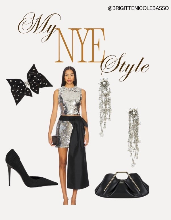 new years eve outfit
nye style
sequin dress
metallic mini dress
black heels
statement earrings
evening outfit women
holiday party look
chic night out outfit
party accessories


#LTKHoliday #LTKgrwm #LTKootd