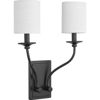 Bonita Collection Black Two-Light Wall Sconce - 14.170" x 9.060" x 13.780" (14.170" x 9.060" x 13.78 | Bed Bath & Beyond
