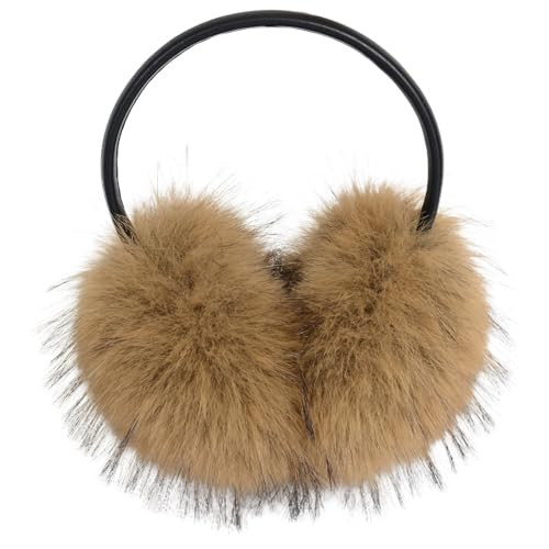 Dufnfn Women's Faux Fur Ear Muffs For Winter Women - Warm Faux Fur Fuzzy Ear Muffs Windproof Cold Weather Ear Warmers(brown) | Amazon (US)