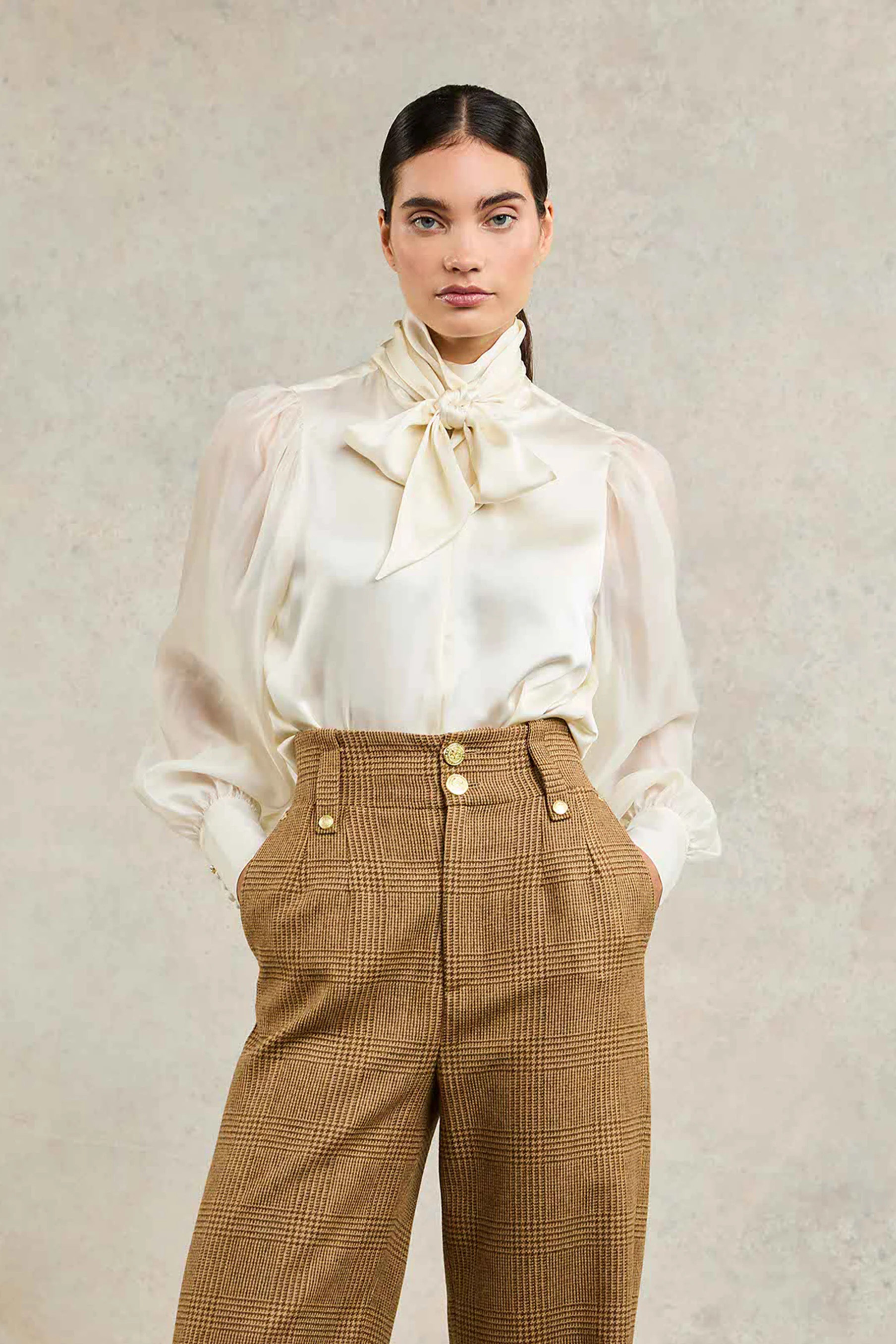 Ariella Blouse (Oyster) | Holland Cooper