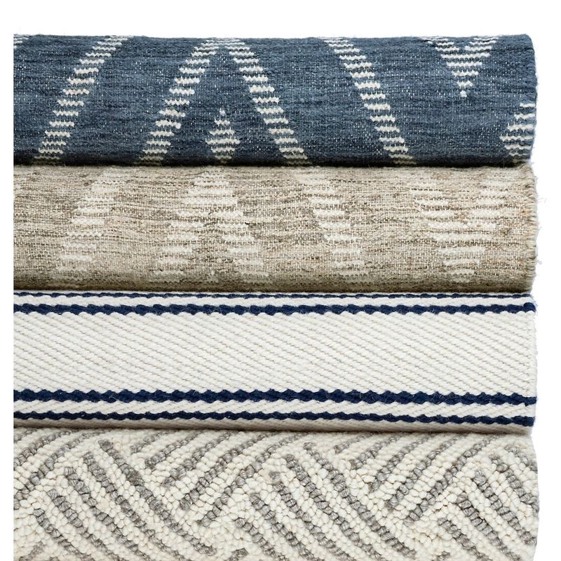Fairbank Stripe Handwoven Wool Rug | Annie Selke