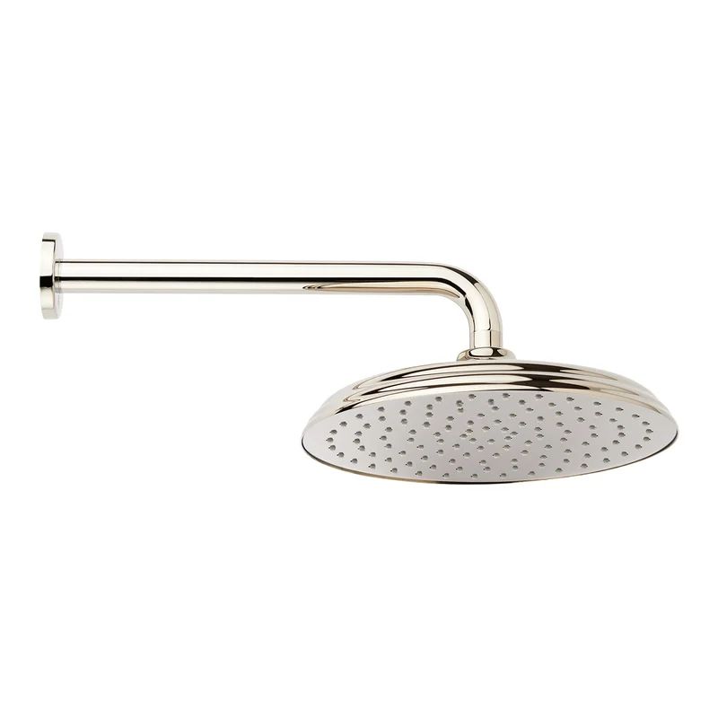 Signature Hardware 10" Traditional Round Rainfall Shower Head with 18" Extended Shower Arm | Wayfair Professional