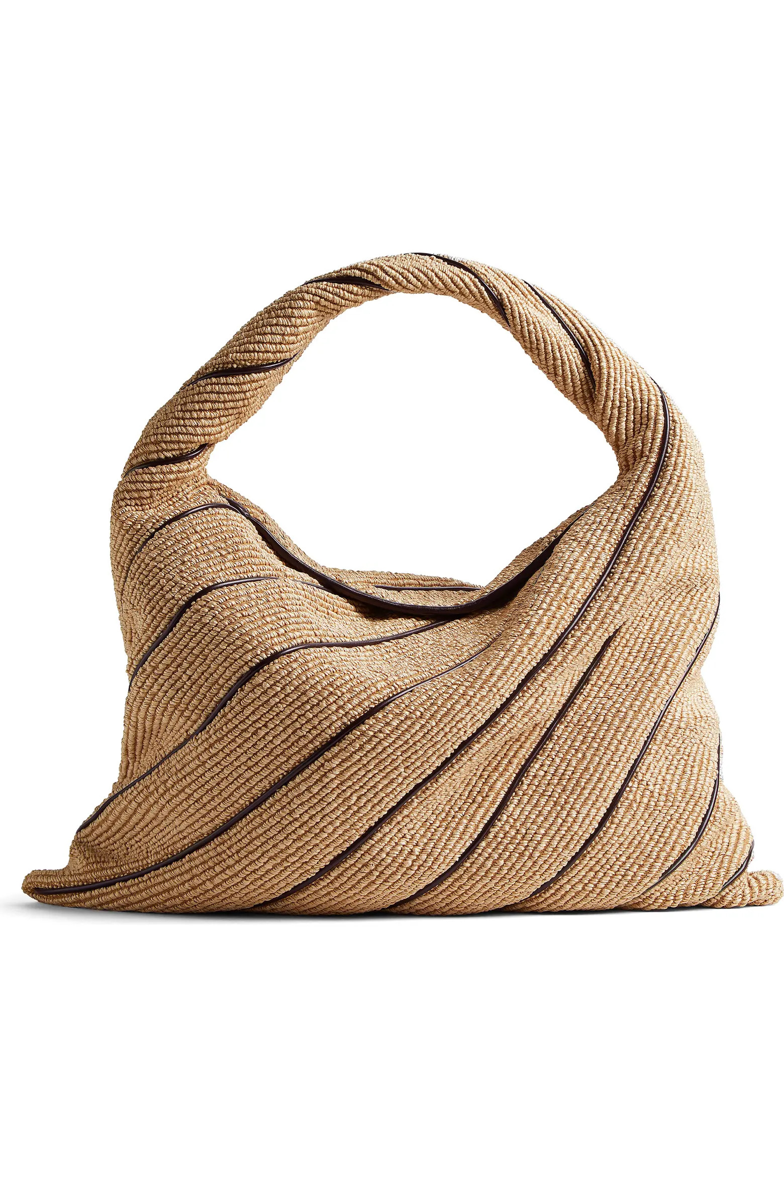 Bottega Veneta Large Hop Stripe Raffia Hobo Bag (Women) | Nordstrom | Nordstrom
