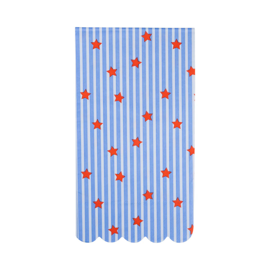 Stripes and Stars Paper Guest Napkin | My Mind's Eye