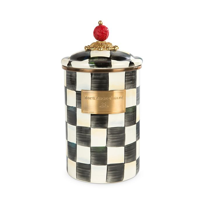 Courtly Check Large Enamel Canister | Bloomingdale's (US)