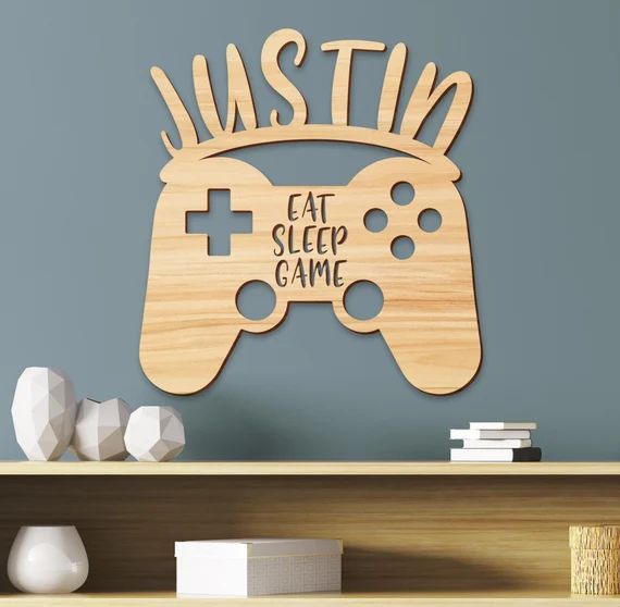 Name Sign Gamer Kids Room Sign Boys Room Decor Personalized | Etsy | Etsy (US)