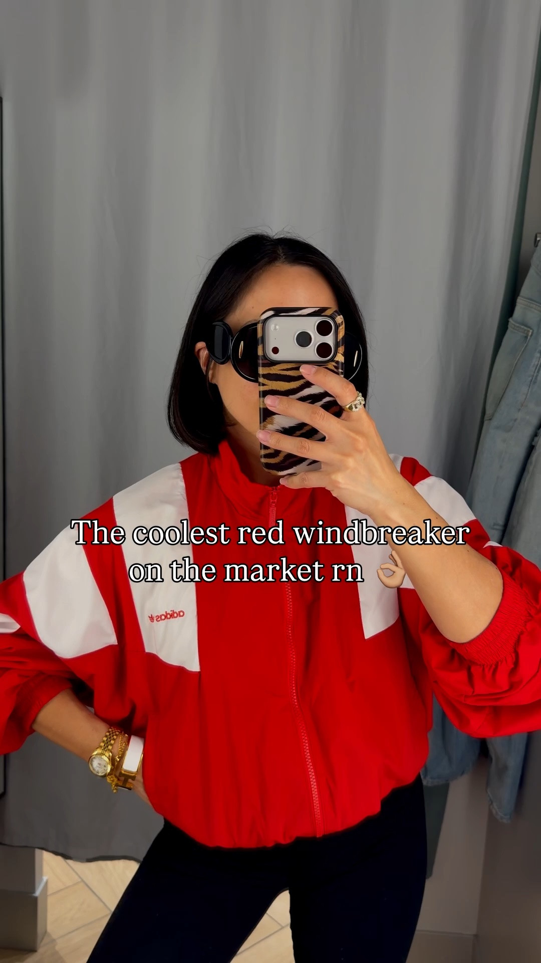 Best selling adidas windbreaker on sale again this weekend 🏃‍♀️‍➡️! Wearing a size m.

#LTKootd #LTKPetite #LTKSeasonal
