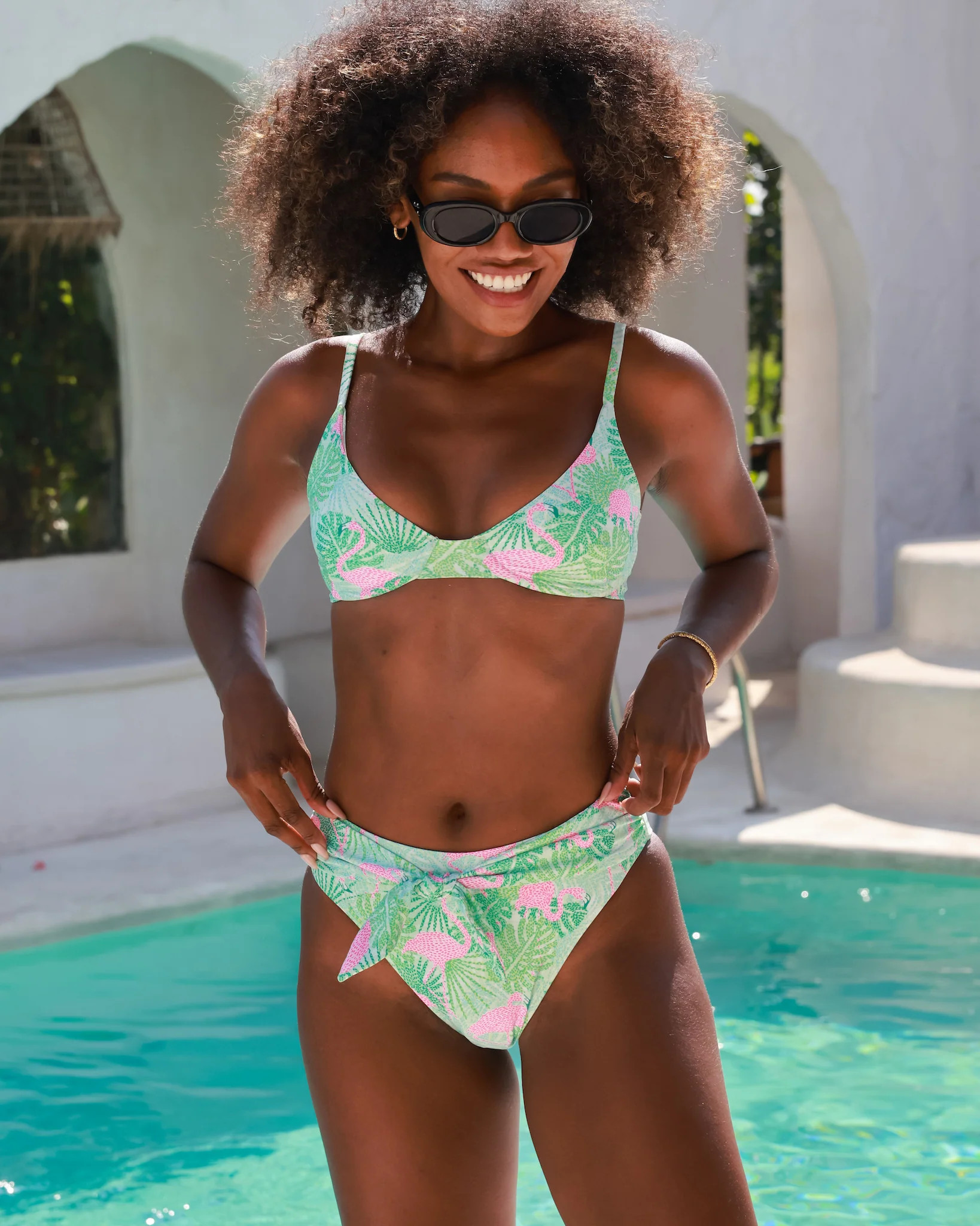 The Sunshine State - Fuller Coverage High Waist Tie Bottom | Kenny Flowers
