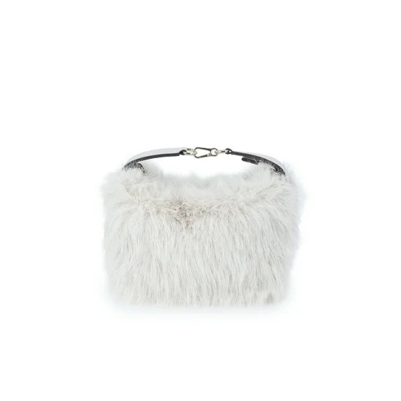 Scoop Women's Faux Fur Top Handle Mini Bag, Crystal | Walmart (US)