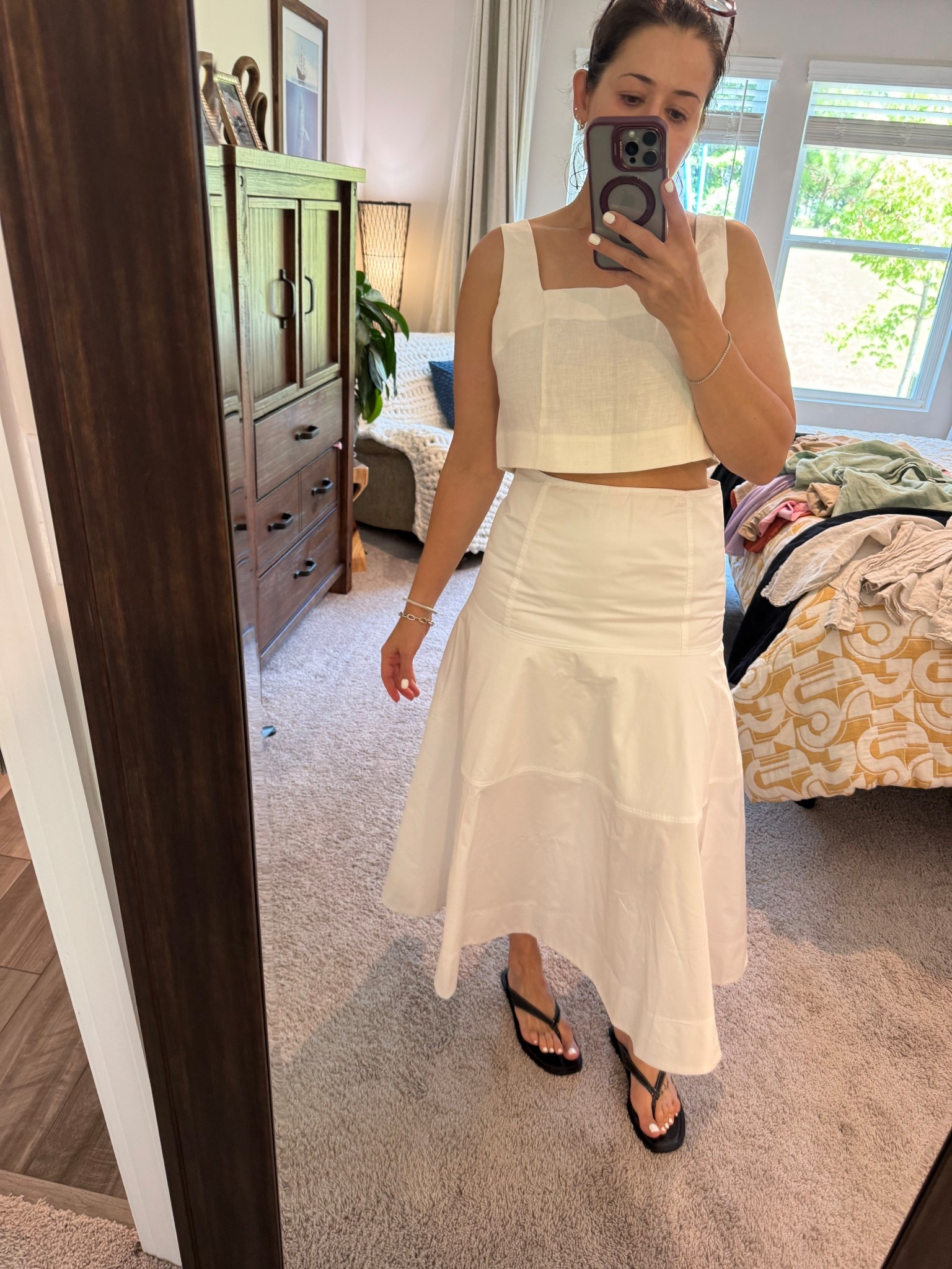 Finally found my perfect white skirt! 🥰🥰 

#LTKSeasonal #LTKOver40 #LTKSummerEdit
