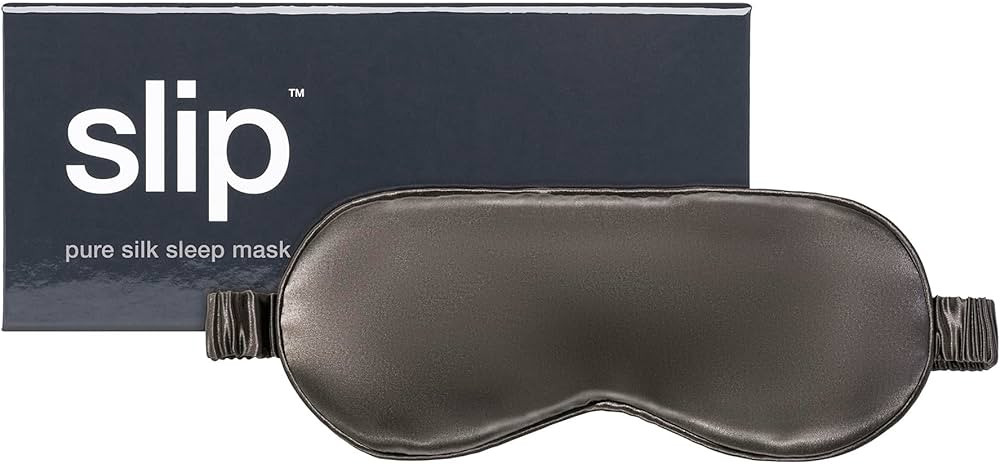 slip Pure Silk Sleep Mask - Charcoal | 100% Mulberry Silk, Ultra Soft & Comfortable, Blocks Light... | Amazon (US)