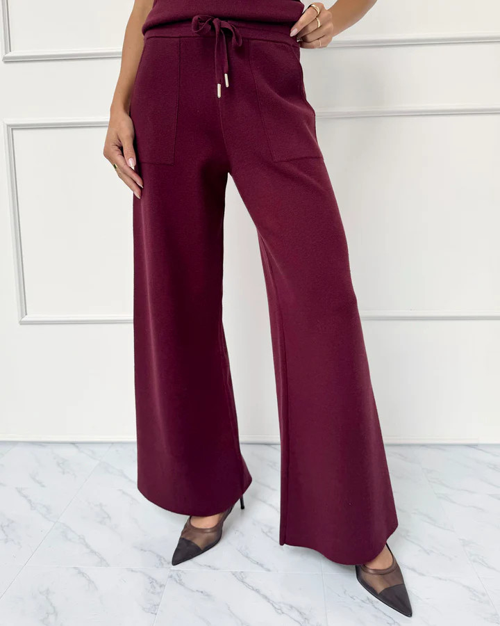 Splendid x @Cellajaneblog Sweater Wide Leg Pant | Splendid