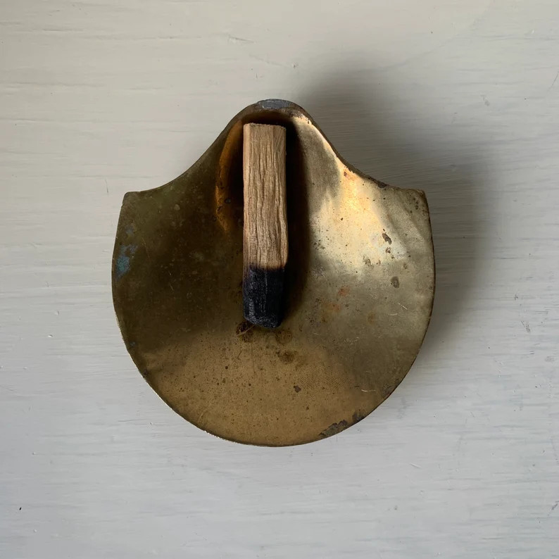 Vintage Brass Scallop Dish Bookend Ornament  Gold Clamshell | Etsy | Etsy (US)