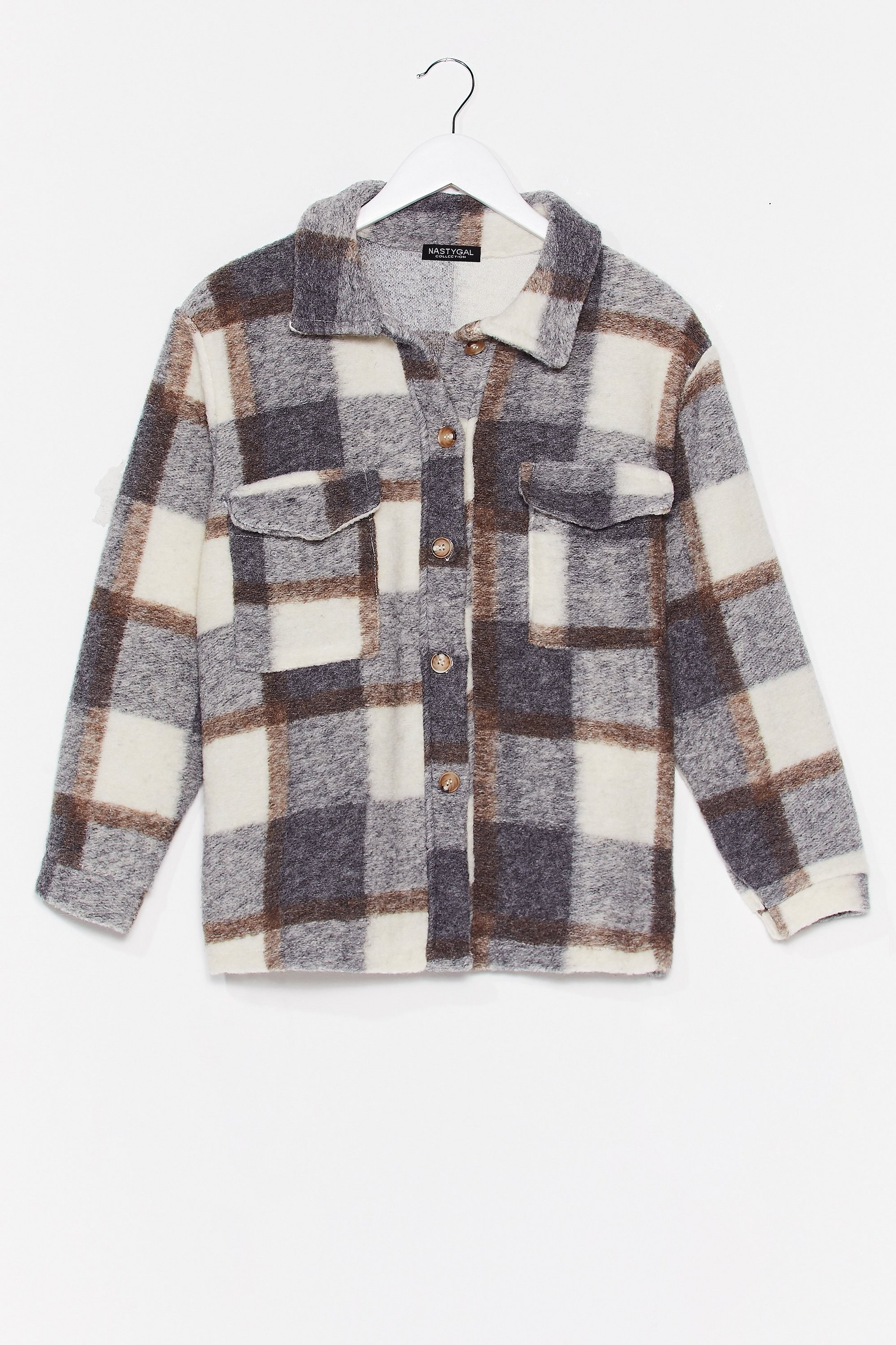 Checkin' You Out Faux Wool Oversized Jacket | NastyGal (US & CA)