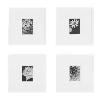 StyleWell White Modern Frame with White Matte Gallery Wall Picture Frames (Set of 4) H5-PH-269 - ... | The Home Depot