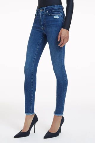 Good Legs Jeans Indigo236 High Rise Skinny Jeans, Size 10 | Good American