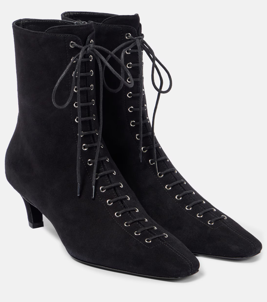Suede lace-up ankle boots | Mytheresa (US/CA)