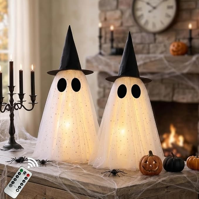 Halloween Ghost Decorations,Spooky Ghost Crafts for Halloween Decor Indoor | Amazon (US)
