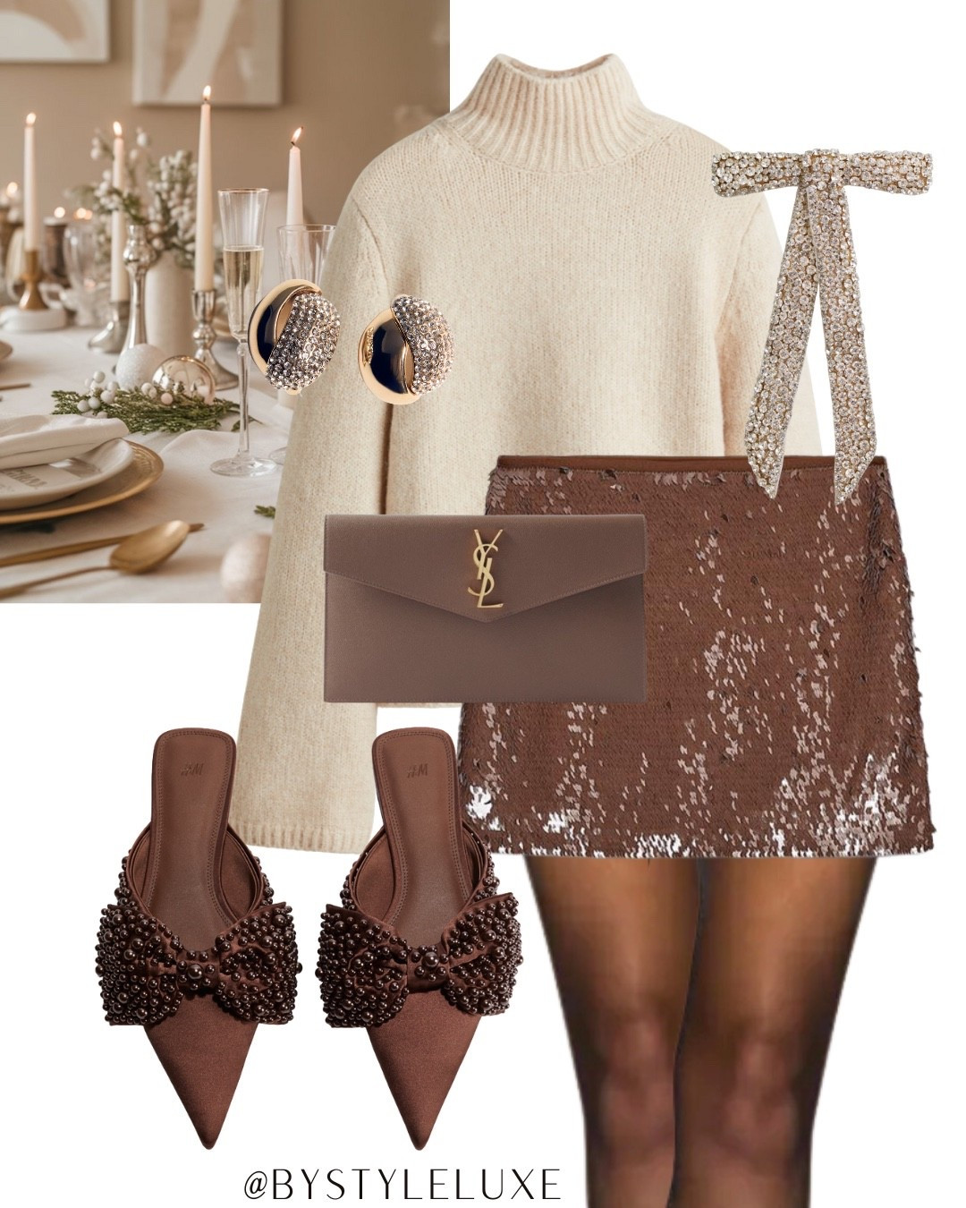 CHRISTMAS PARTY - styling this cosy jumper with this gorg bronze brown sequin skirt 

#partywear #zara #sequinskirt 

#LTKwinter #LTKpartywear #LTKfestive