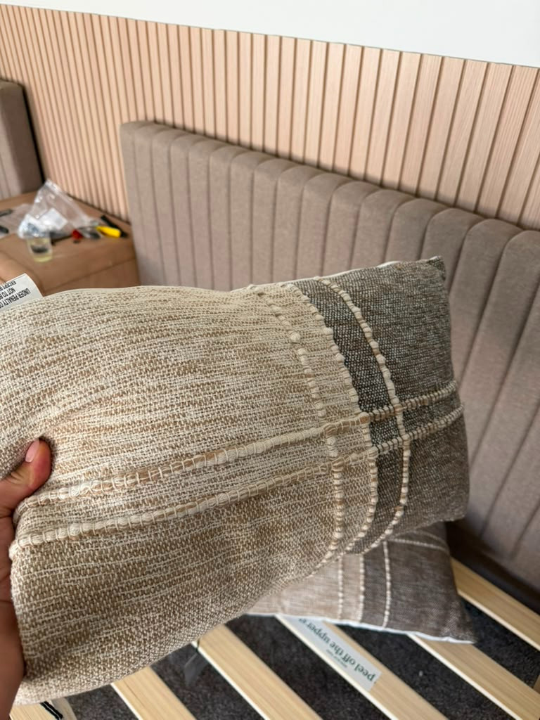 I’m linking these textured lumbar pillows because they add warmth, depth, and that layered designer look I love.

The neutral tones make them easy to mix with existing bedding, while the woven detail adds just the right amount of interest.

A simple bedroom update that makes the whole space feel more finished and collected.
@Walmart 

 #LTKU #LTKHome #LTKSaleAlert