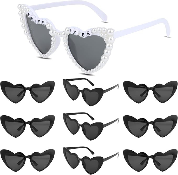 10 PCS Bride to Be Sunglasses Bachelorette Sunglasses Bulk for Bride Bridesmaids Bachelorette Par... | Amazon (US)