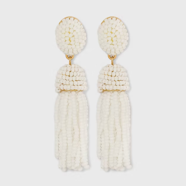 SUGARFIX by BaubleBar Polished Beaded Tassel Earrings | Target