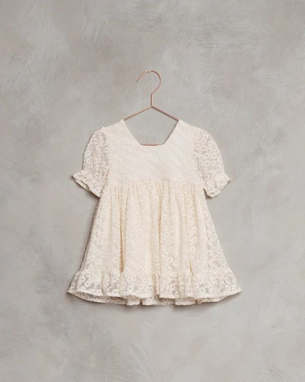 quinn dress | natural floral lace | Noralee