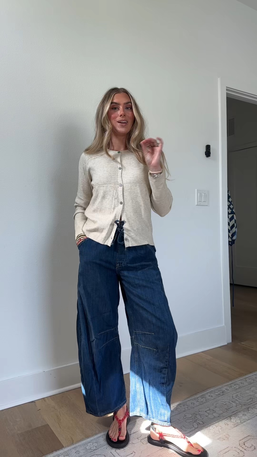 This cardigan sweater is from TikTok shop (  https://www.tiktok.com/t/ZP9SfHQQ7wK9M-N0AbS/) but this is a similar Amazon option. BTFBM Cardigan Sweaters for Women Lightweight Sweater
Long Sleeve Crew Neck Button Down,Knit Shrugs Tops Dressy,Business Casual Outfits Jacket,Early Fall Fashion Clothing 2026

#LTKootd #LTKSaleAlert #LTKSeasonal