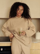 Camel Knitted Lounge Hoodie - Cameron | 4th & Reckless
