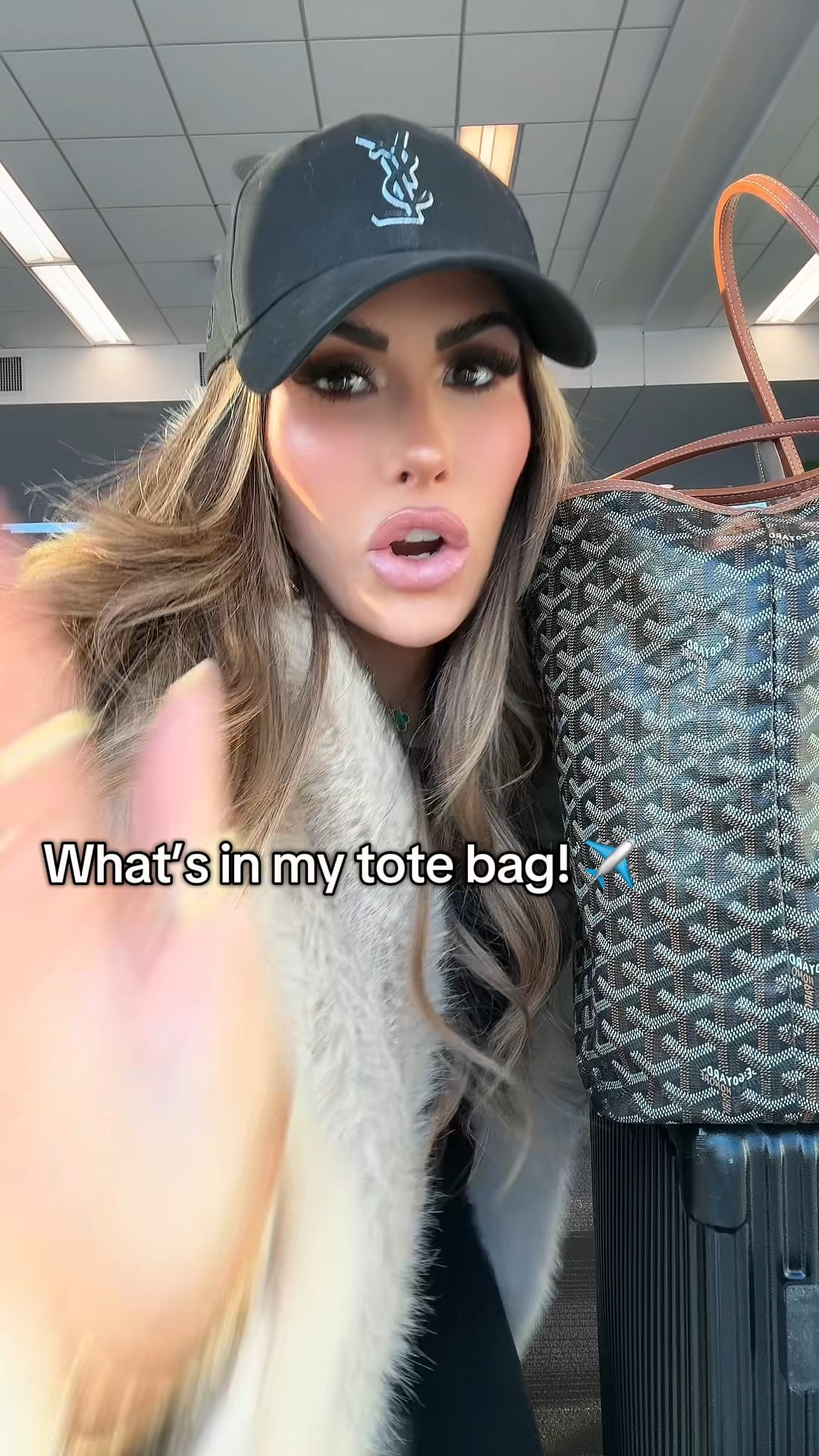 winter outfit idea, faux fur coat, birkin 30 ETOUPE, cute travel outfit, travel outfit idea, airport outfit idea, Emily Ann Gemma, travel style, winter travel airport outfit, alo sweatsuit, Ugg mini platform ultra, YSL baseball cap 

#LTKTravel #LTKSeasonal #LTKItBag