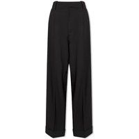 GANNI Heavy Crepe Wide Leg Trousers | End Clothing (US & RoW)